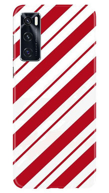 Red White Mobile Back Case for Vivo V20 SE (Design - 44)