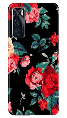 Red Rose2 Mobile Back Case for Vivo V20 SE (Design - 81)