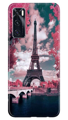 Eiffel Tower Mobile Back Case for Vivo V20 SE  (Design - 101)