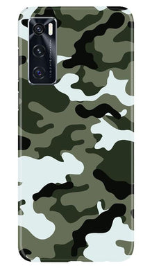 Army Camouflage Mobile Back Case for Vivo V20 SE  (Design - 108)