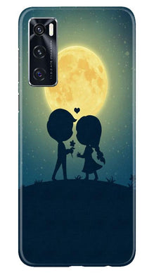 Love Couple Mobile Back Case for Vivo V20 SE  (Design - 109)