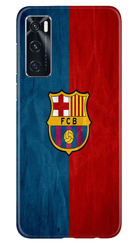 FCB Football Case for Vivo V20 SE  (Design - 123)