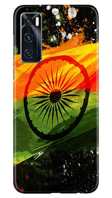 Indian Flag Mobile Back Case for Vivo V20 SE  (Design - 137)