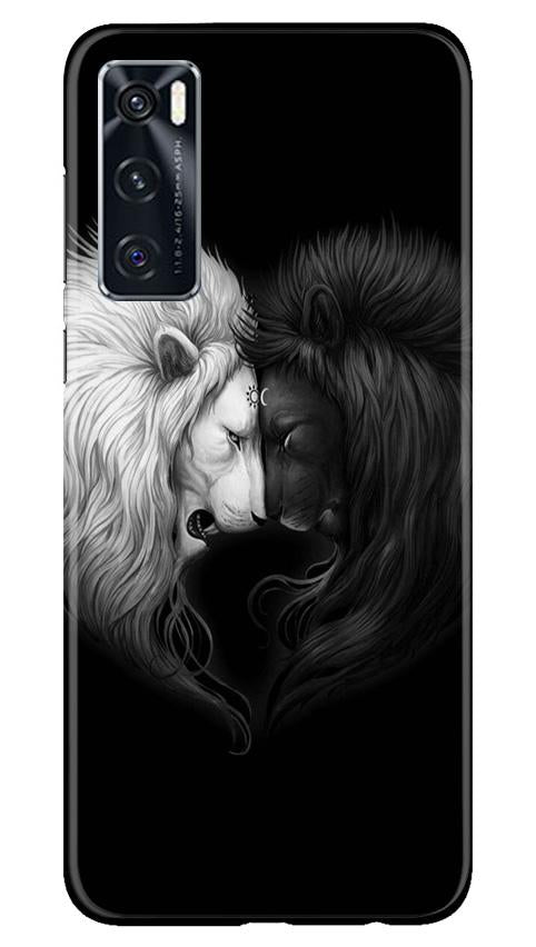 Dark White Lion Case for Vivo V20 SE  (Design - 140)