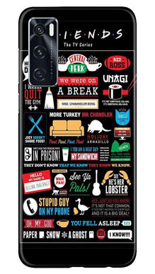 Friends Mobile Back Case for Vivo V20 SE  (Design - 145)
