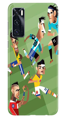 Football Mobile Back Case for Vivo V20 SE  (Design - 166)