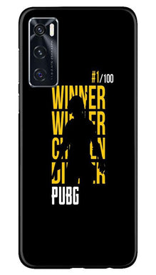 Pubg Winner Winner Mobile Back Case for Vivo V20 SE  (Design - 177)