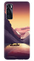 Mountains Boat Case for Vivo V20 SE (Design - 181)