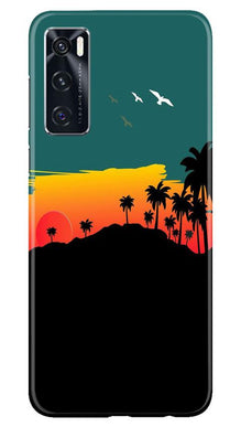 Sky Trees Mobile Back Case for Vivo V20 SE (Design - 191)