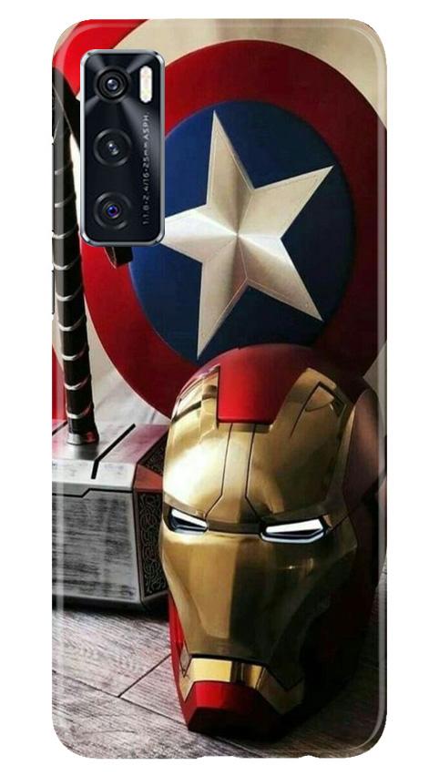 Ironman Captain America Case for Vivo V20 SE (Design No. 254)