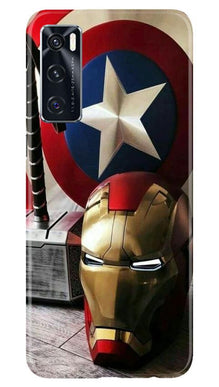 Ironman Captain America Mobile Back Case for Vivo V20 SE (Design - 254)