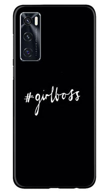 #GirlBoss Mobile Back Case for Vivo V20 SE (Design - 266)