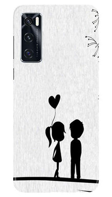 Cute Kid Couple Mobile Back Case for Vivo V20 SE (Design - 283)
