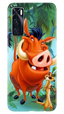 Timon and Pumbaa Mobile Back Case for Vivo V20 SE (Design - 305)