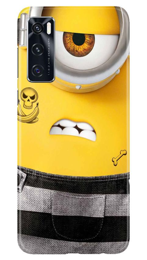 Minion Mobile Back Case for Vivo V20 SE (Design - 324)