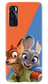 Cartoon Mobile Back Case for Vivo V20 SE (Design - 346)