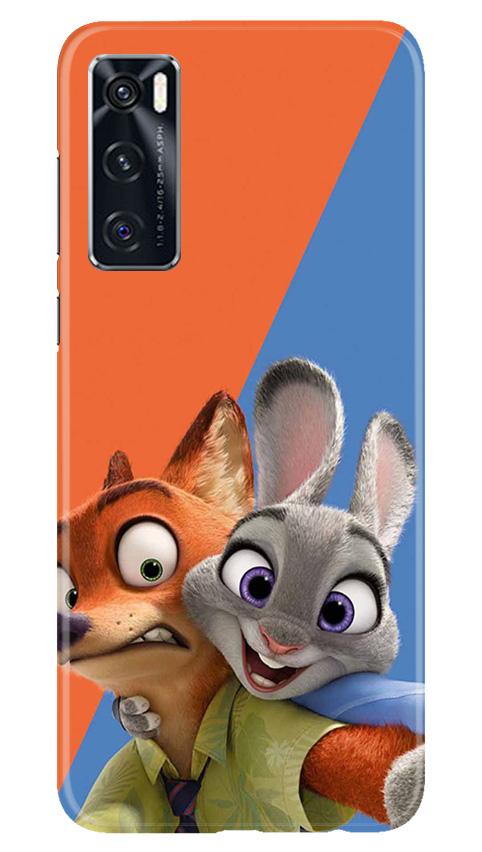 Cartoon Mobile Back Case for Vivo V20 SE (Design - 346)