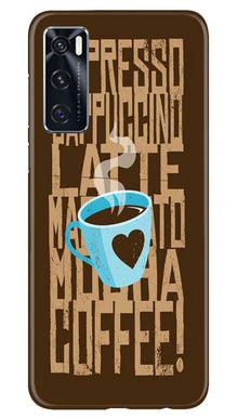 Love Coffee Mobile Back Case for Vivo V20 SE (Design - 351)