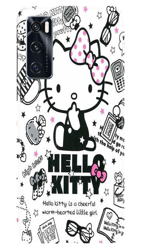Hello Kitty Mobile Back Case for Vivo V20 SE (Design - 361)