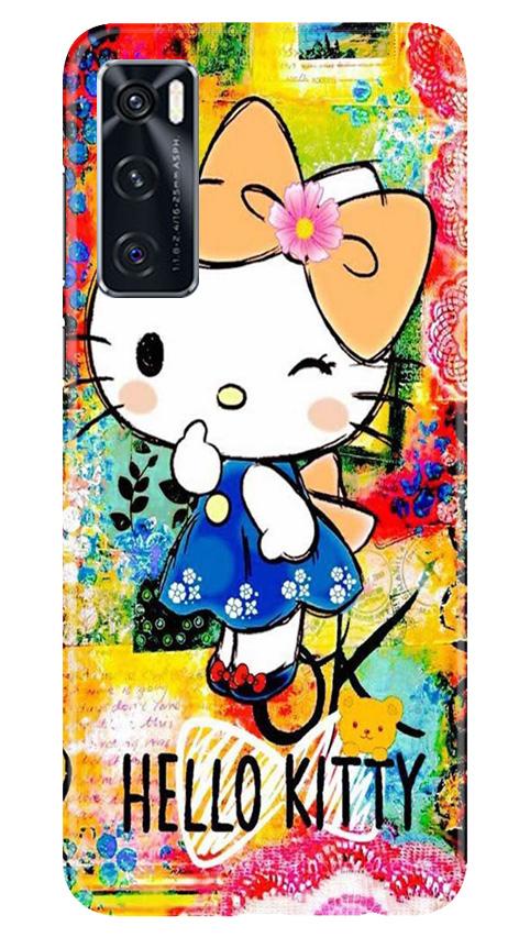 Hello Kitty Mobile Back Case for Vivo V20 SE (Design - 362)
