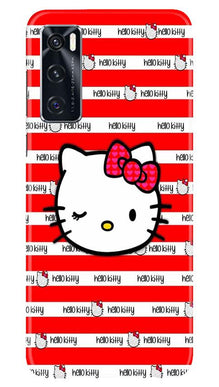 Hello Kitty Mobile Back Case for Vivo V20 SE (Design - 364)