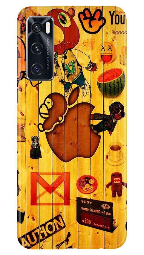 Wooden Texture Mobile Back Case for Vivo V20 SE (Design - 367)