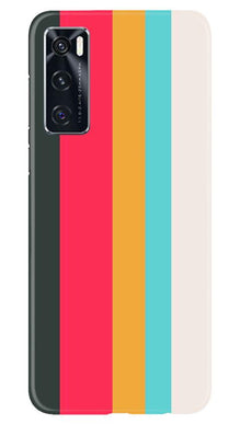 Color Pattern Mobile Back Case for Vivo V20 SE (Design - 369)
