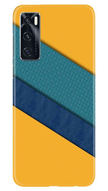 Diagonal Pattern Mobile Back Case for Vivo V20 SE (Design - 370)