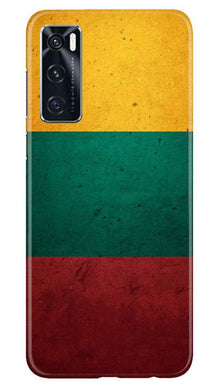 Color Pattern Mobile Back Case for Vivo V20 SE (Design - 374)