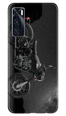 Royal Enfield Mobile Back Case for Vivo V20 SE (Design - 381)