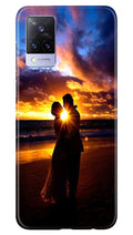 Couple Sea shore Case for Vivo V21 5G
