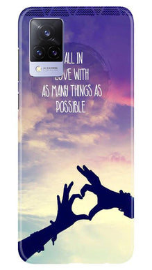 Fall in love Mobile Back Case for Vivo V21 5G (Design - 50)