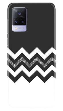 Black white Pattern2Mobile Back Case for Vivo V21 5G (Design - 83)