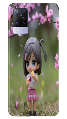Cute Girl Mobile Back Case for Vivo V21 5G (Design - 92)