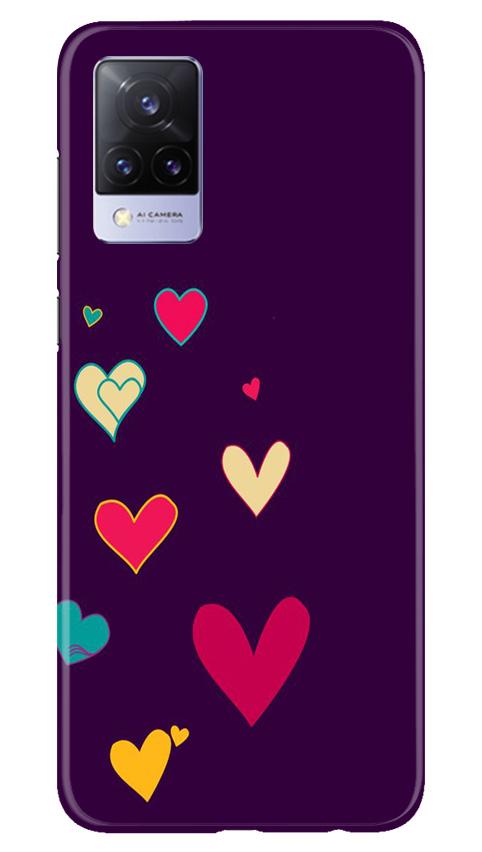 Purple Background Case for Vivo V21 5G  (Design - 107)