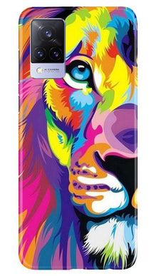 Colorful Lion Mobile Back Case for Vivo V21 5G  (Design - 110)