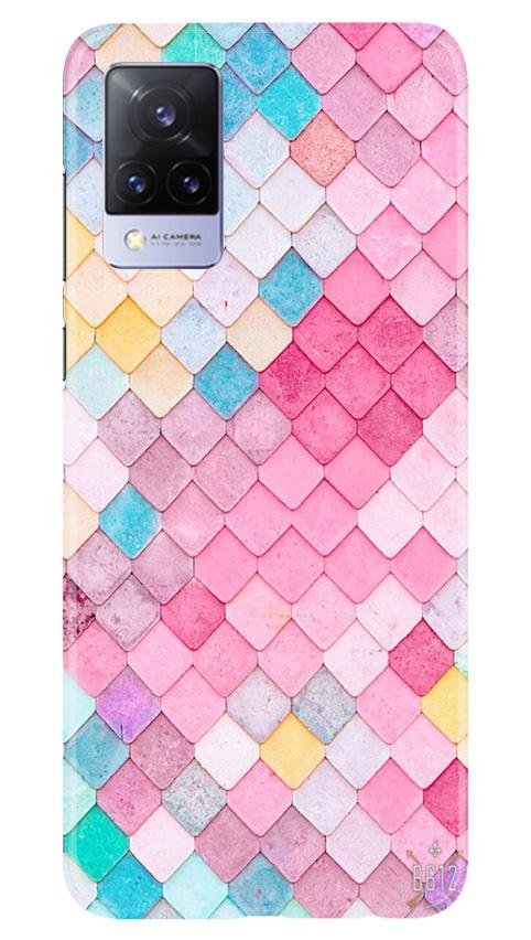 Pink Pattern Case for Vivo V21 5G (Design No. 215)