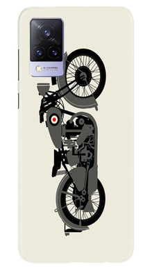 MotorCycle Mobile Back Case for Vivo V21 5G (Design - 259)