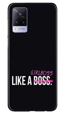 Like a Girl Boss Mobile Back Case for Vivo V21 5G (Design - 265)