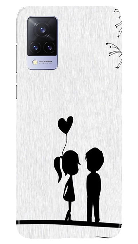 Cute Kid Couple Case for Vivo V21 5G (Design No. 283)