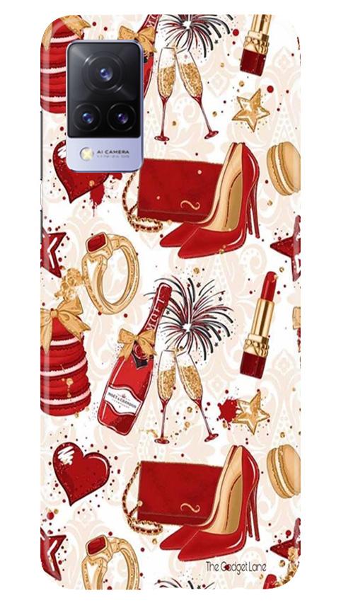 Girlish Mobile Back Case for Vivo V21 5G (Design - 312)