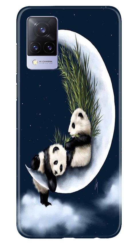 Panda Moon Mobile Back Case for Vivo V21 5G (Design - 318)