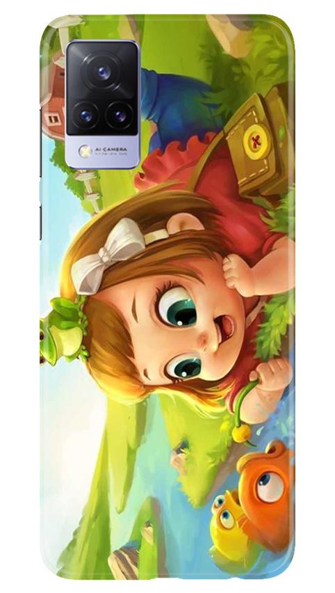Baby Girl Mobile Back Case for Vivo V21 5G (Design - 339)