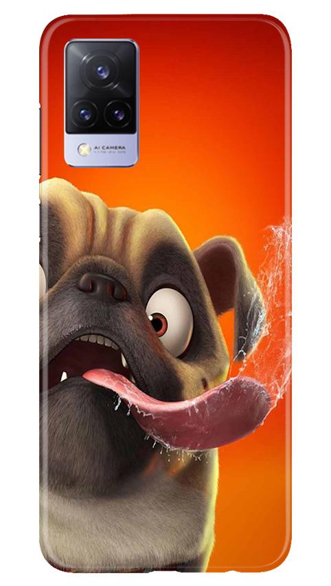 Dog Mobile Back Case for Vivo V21 5G (Design - 343)