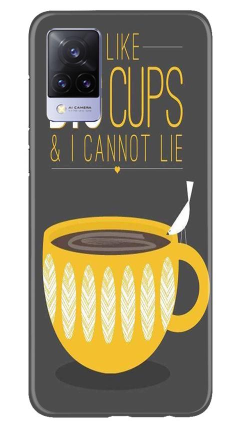 Big Cups Coffee Mobile Back Case for Vivo V21 5G (Design - 352)