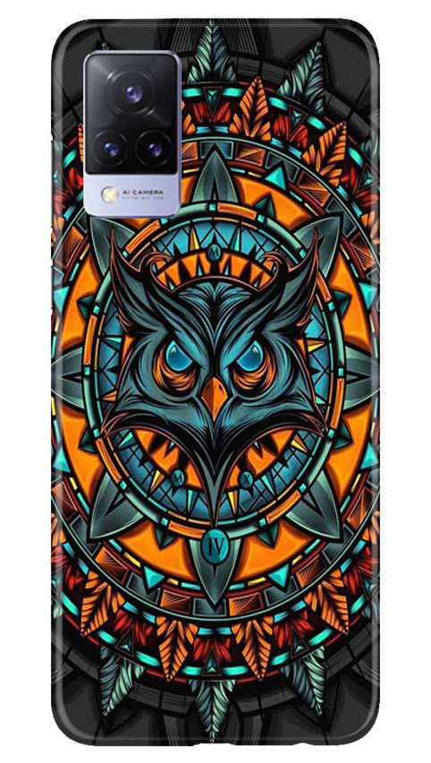 Owl Mobile Back Case for Vivo V21 5G (Design - 360)