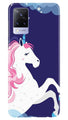 Unicorn Mobile Back Case for Vivo V21 5G (Design - 365)