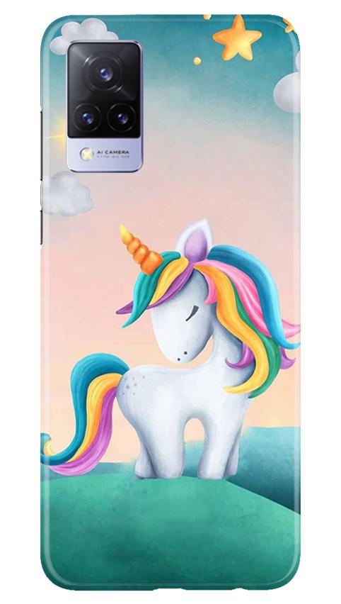 Unicorn Mobile Back Case for Vivo V21 5G (Design - 366)