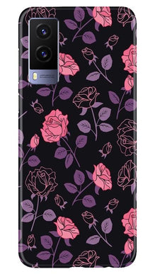 Rose Pattern Mobile Back Case for Vivo V21e 5G (Design - 2)