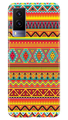 Zigzag line pattern Mobile Back Case for Vivo V21e 5G (Design - 4)